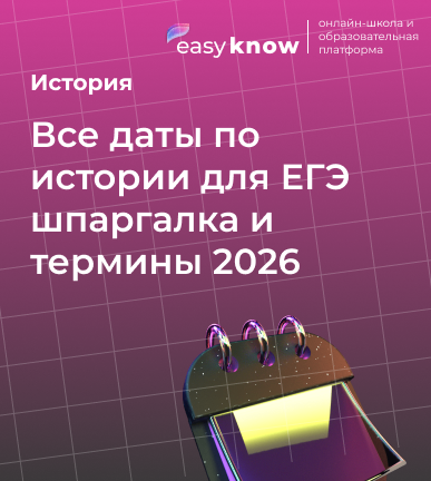 Все даты по истории для ЕГЭ шпаргалка и термины 2026