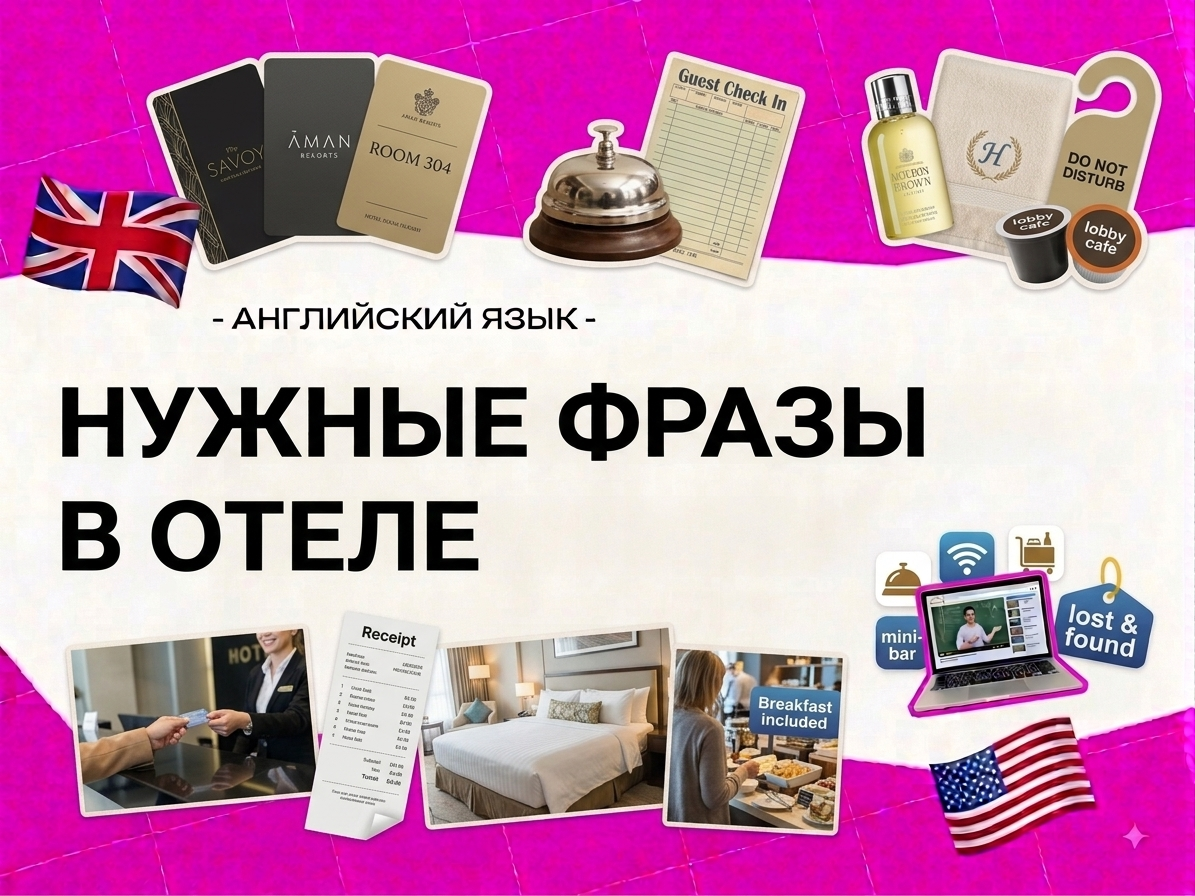 В отеле на английском: фразы для заселения и общения