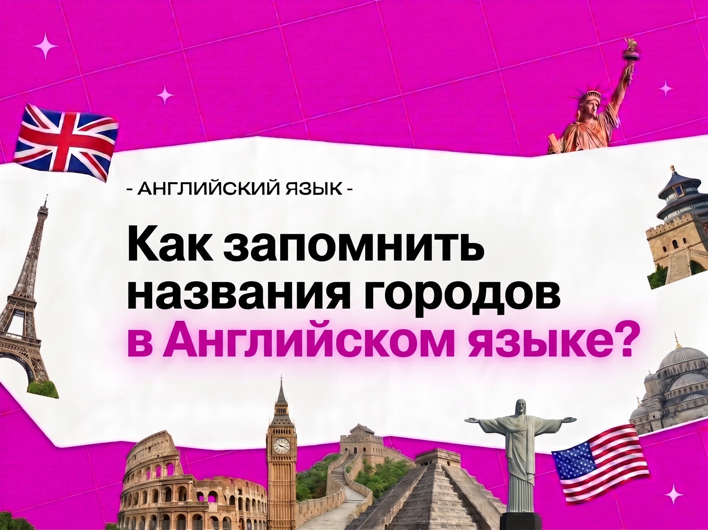 Названия городов на английском языке