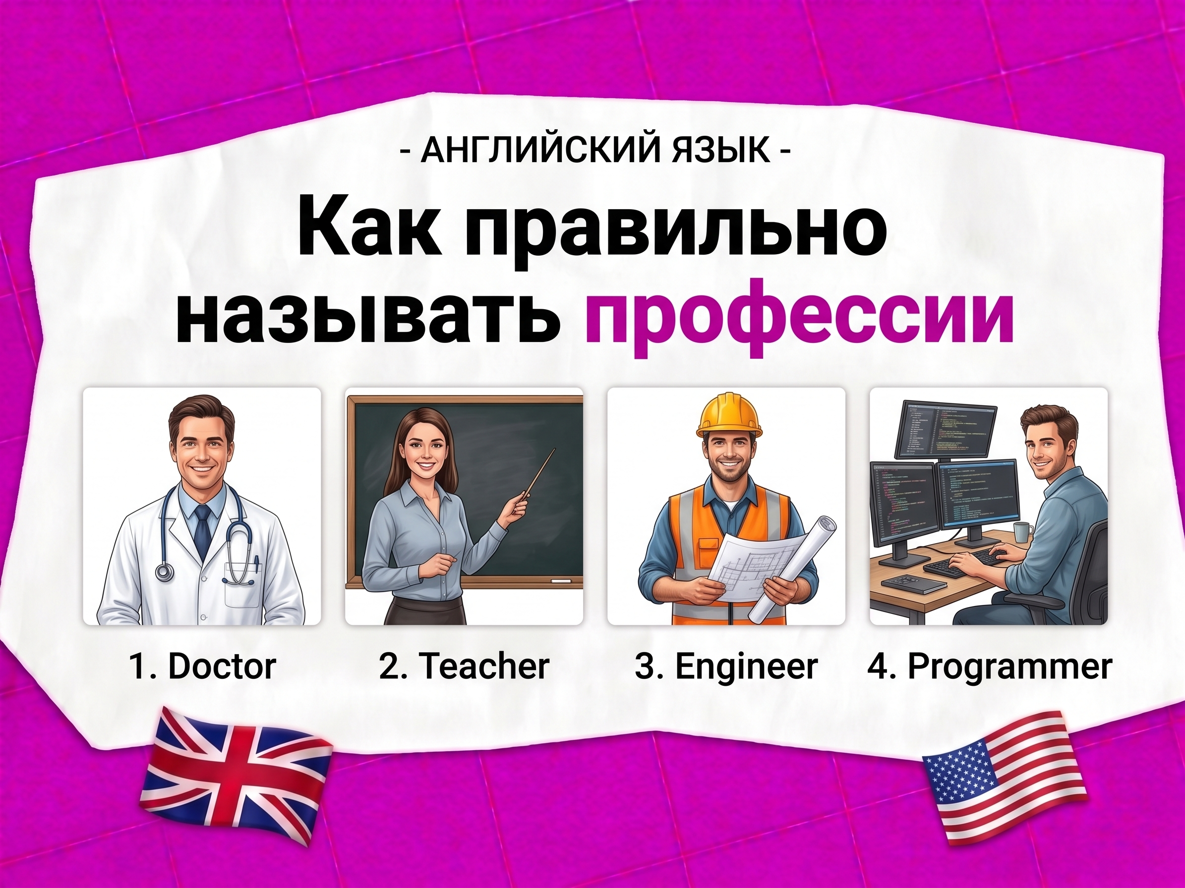 Название профессий на английском языке — полный гид 2026