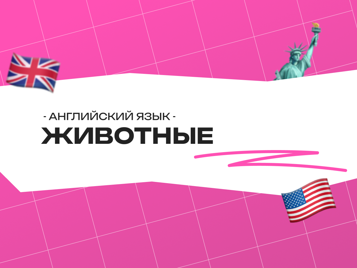 Животные на английском языке для детей: учим слова, играем и запоминаем навсегда