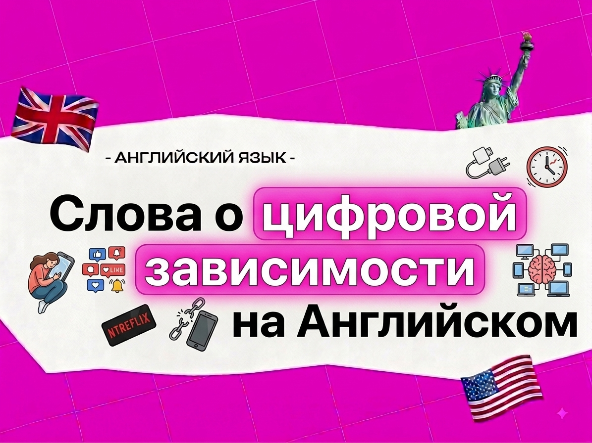 Digital detox на английском: слова о цифровой зависимости